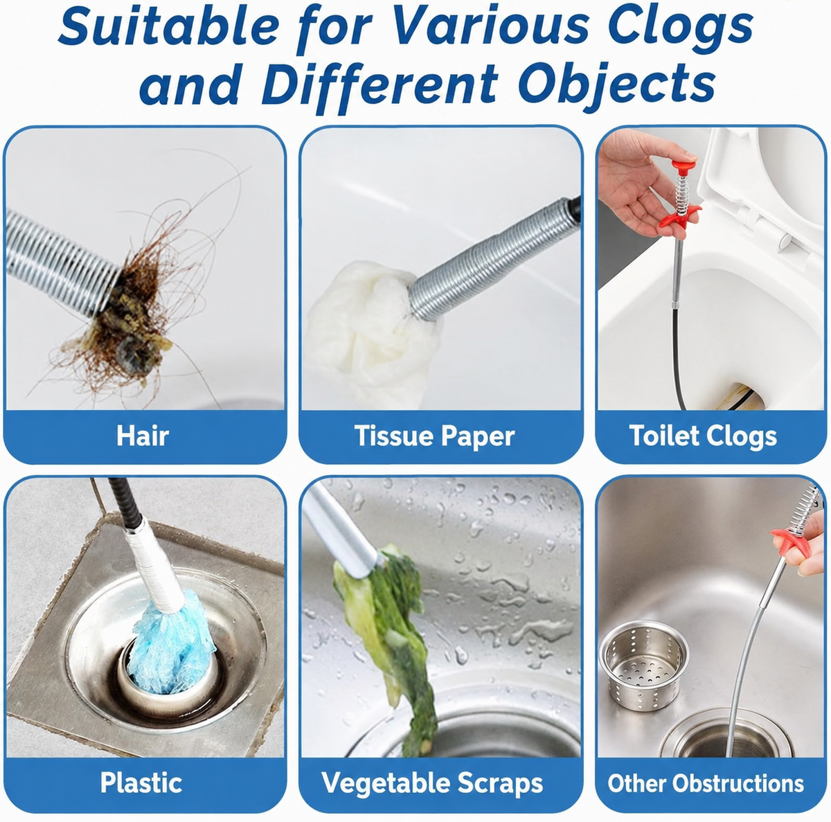 DrainClear™ |           Flexible Clog Remover